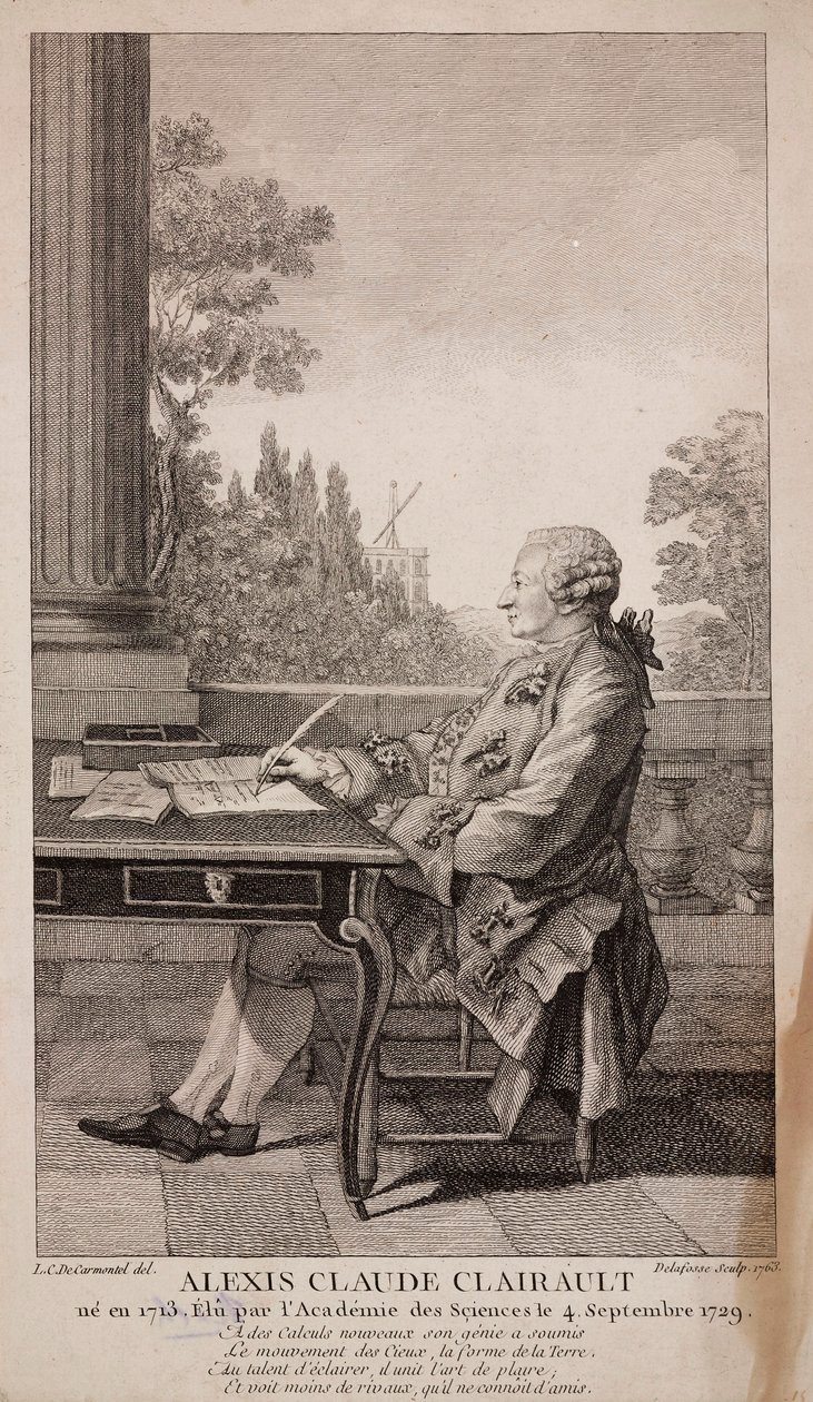 Alexis Claude Clairault (of Clairaut), Franse wiskundige door Unbekannt
