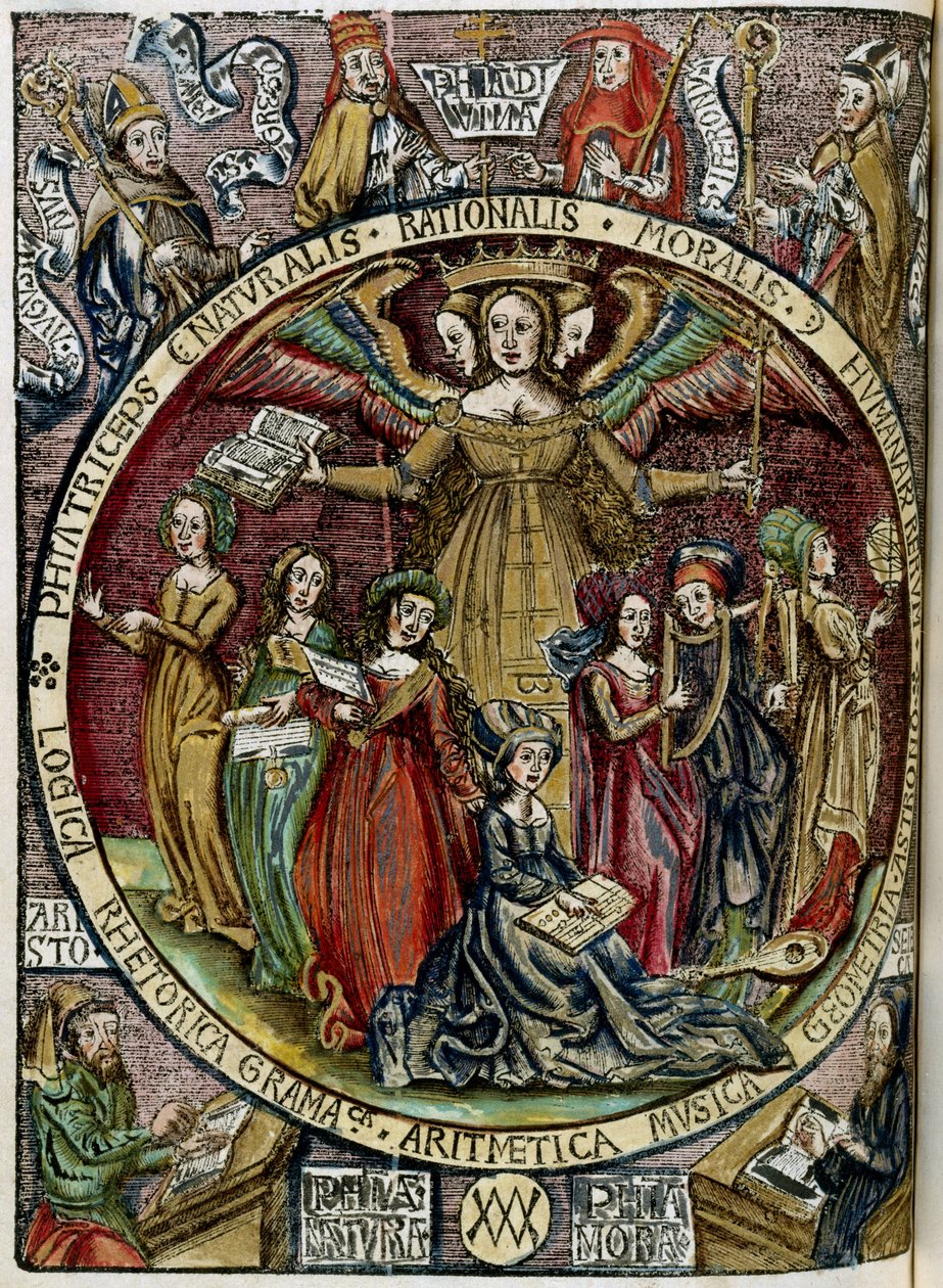 Allegorie van de filosofie, de kunsten en de wetenschappen door Unbekannt