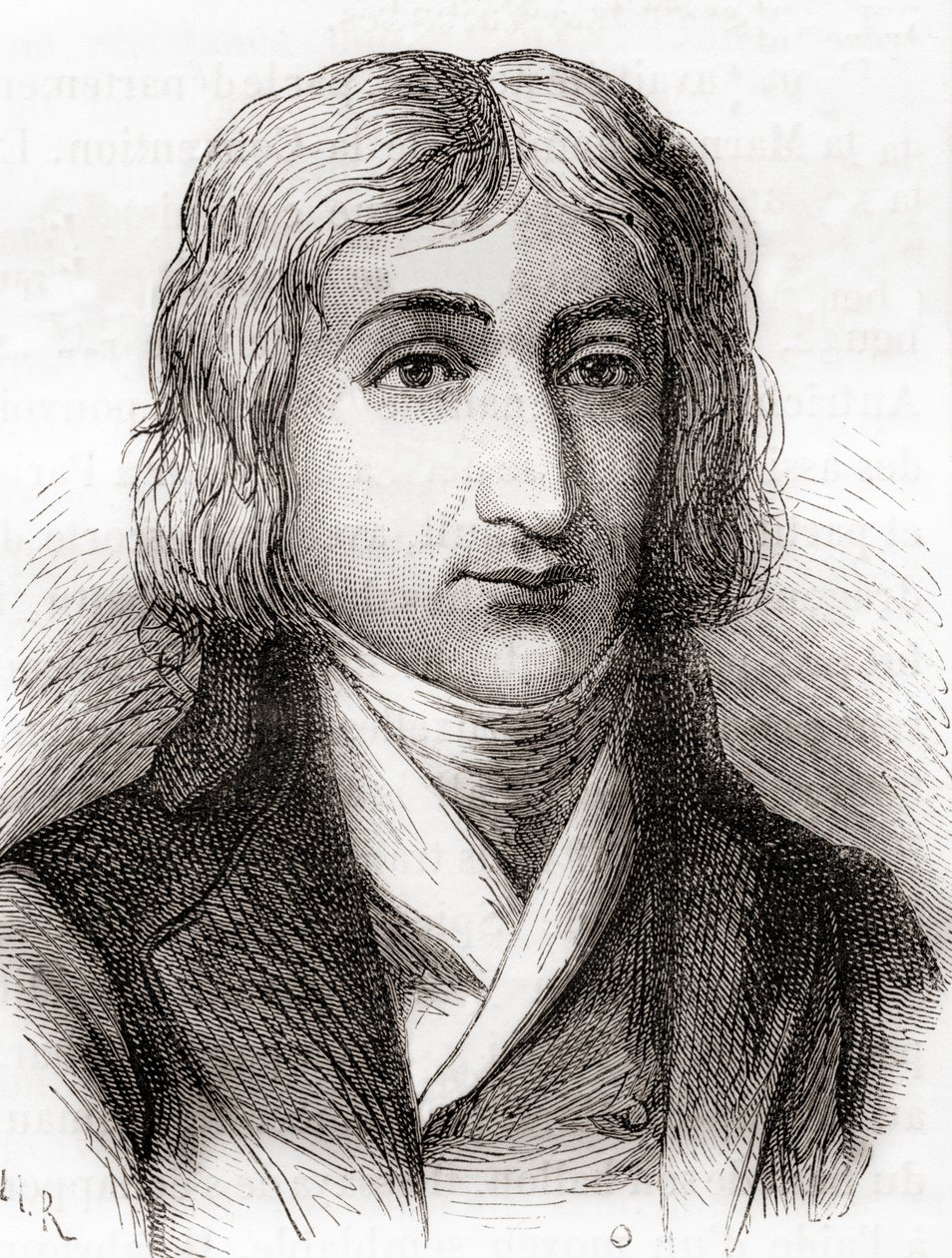André-Jacques Garnerin, ballonvaarder en uitvinder van de frameloze parachute, uit 