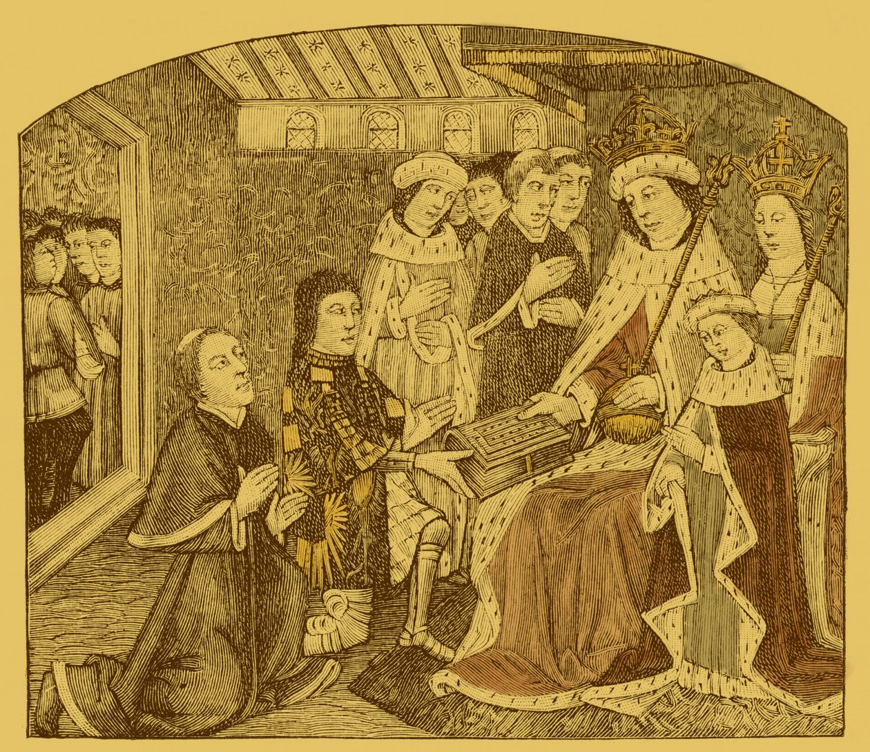 Anthony Woodville presenteert Caxton