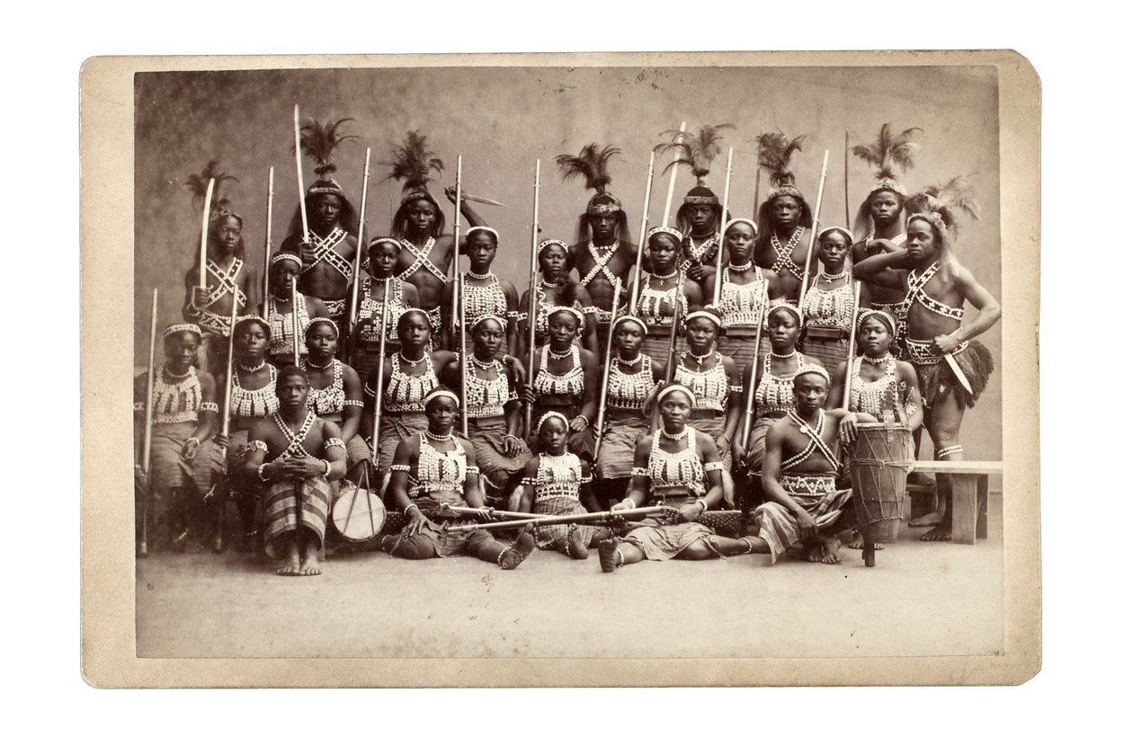 Ashanti groep lezing, Duitsland 1890s door Unbekannt