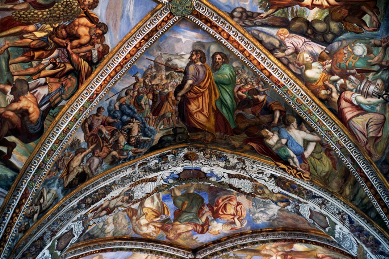 Bijbelse scènes, fresco