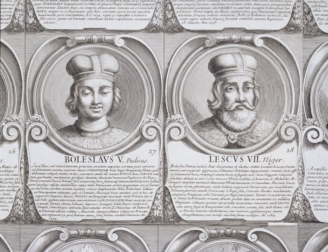 Boleslaw V, de Kuise, en Leszek II, de Zwarte, nr. 27 en 28 uit 
