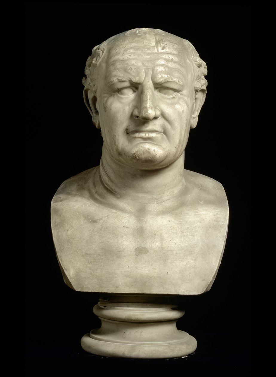 Buste van keizer Vespasianus (Titus Flavius Vespasianus) (9-79) door Unbekannt