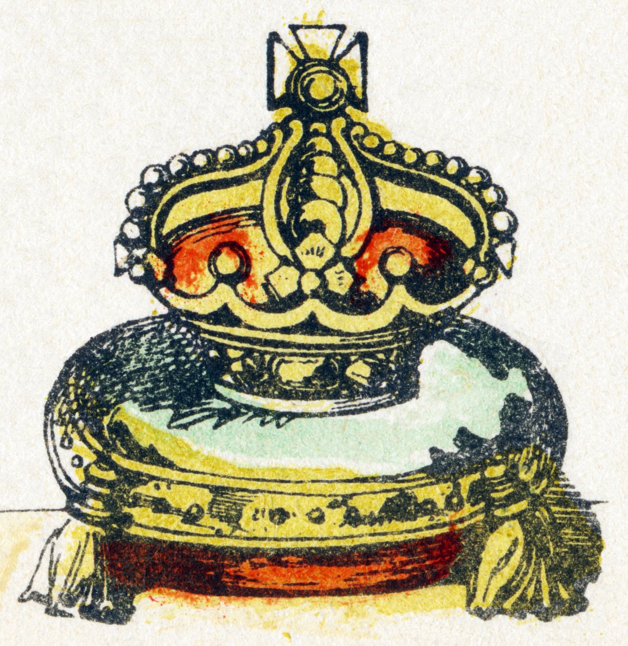 C - Kroon - Alfabet - Kindervermaak - Beeld van Epinal, populaire serie ca. 1890 (illustratie) door Unbekannt