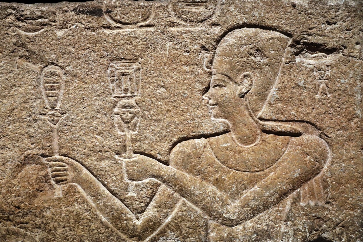 Cesarion brengt offers aan Horus en Isis (detail) door Unbekannter Künstler