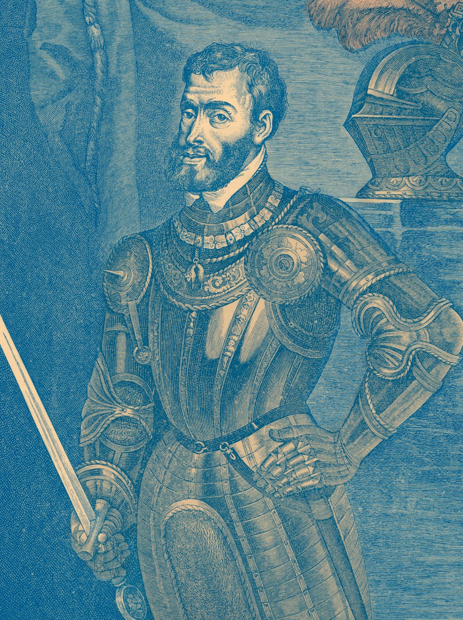Karel V (1500-58) (gravure) door Lancelot Volders
