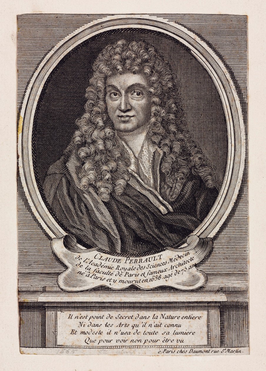 Claude Perrault, Franse architect, wetenschapper en arts, ca. 1660s door Unbekannt