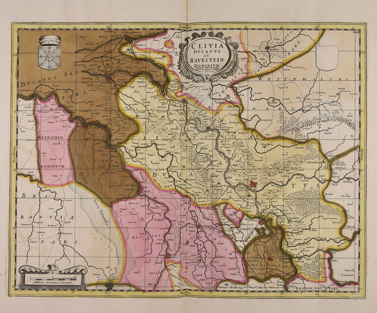 Cliuia ducatus et Rauestein dominium door Unbekannter Künstler