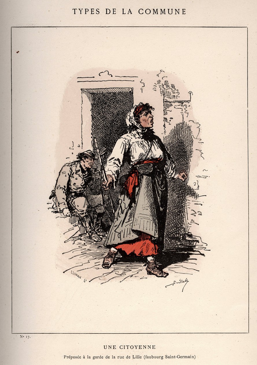 Commune van Parijs: kostuum van UNE CITIENNE (17) in 