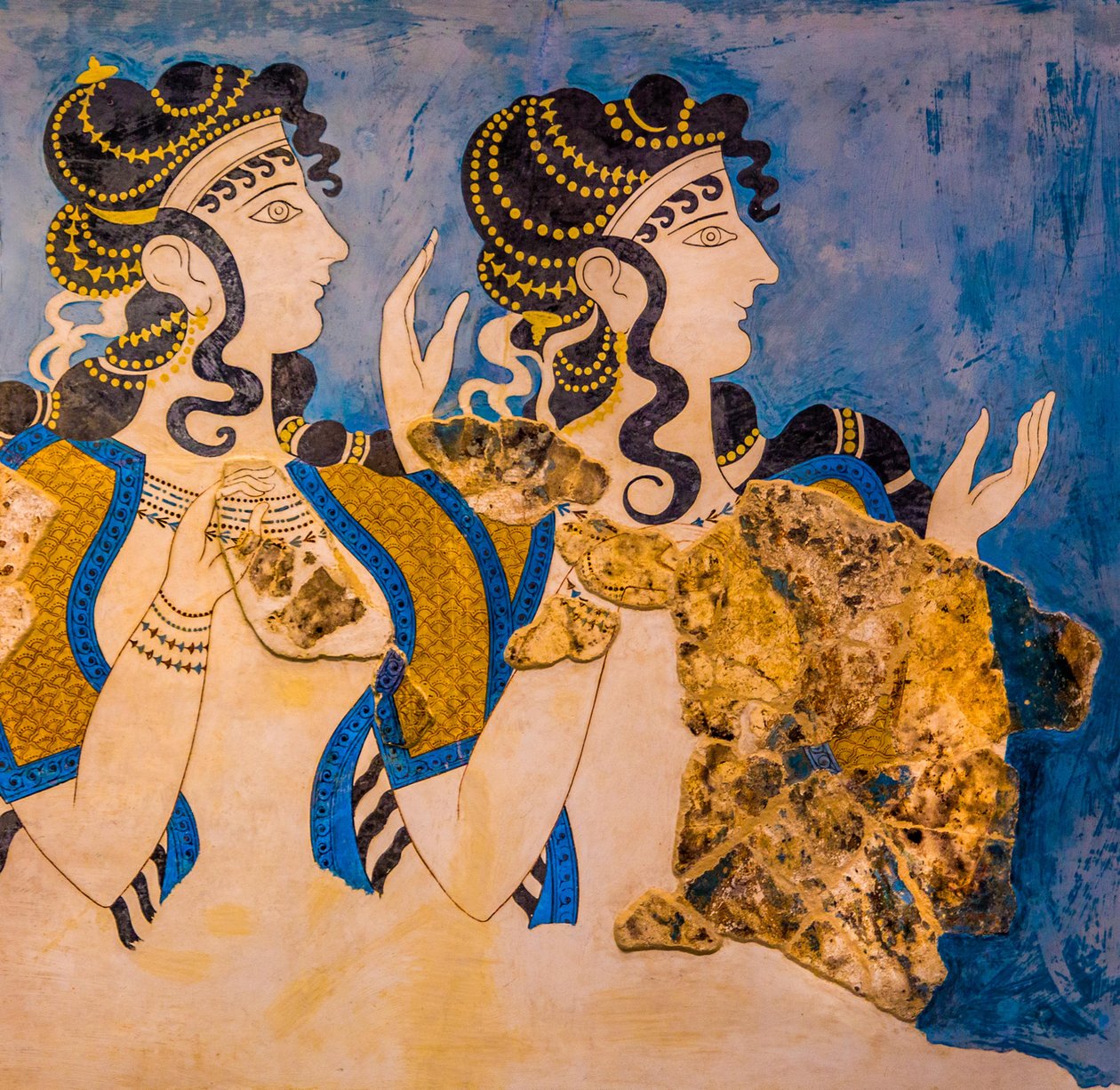 Detail (fresco) door Unbekannter Künstler