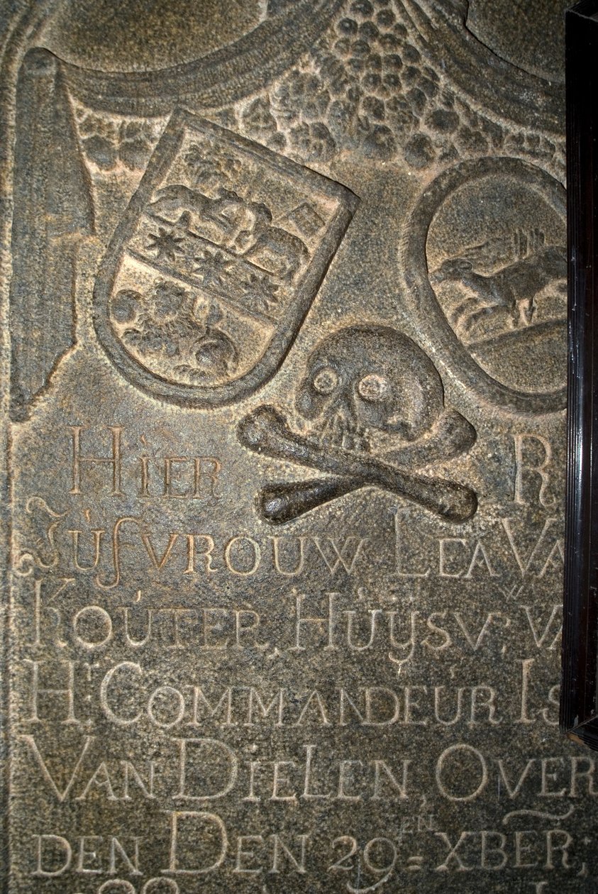 Nederlandse grafsteen in de Sint-Franciscuskerk (foto) door Unbekannt