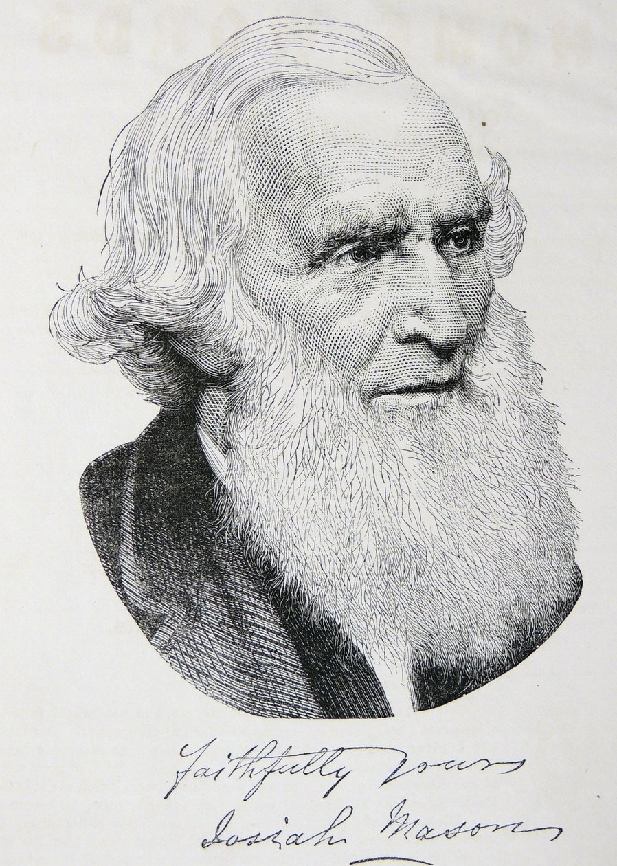 Gravure van Josiah Mason door Unbekannter Künstler