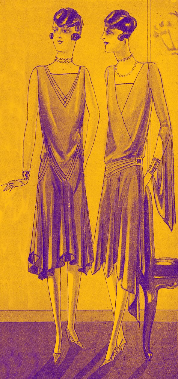 Mode: dinerjurken in de lente van 1928 door Unbekannter Künstler