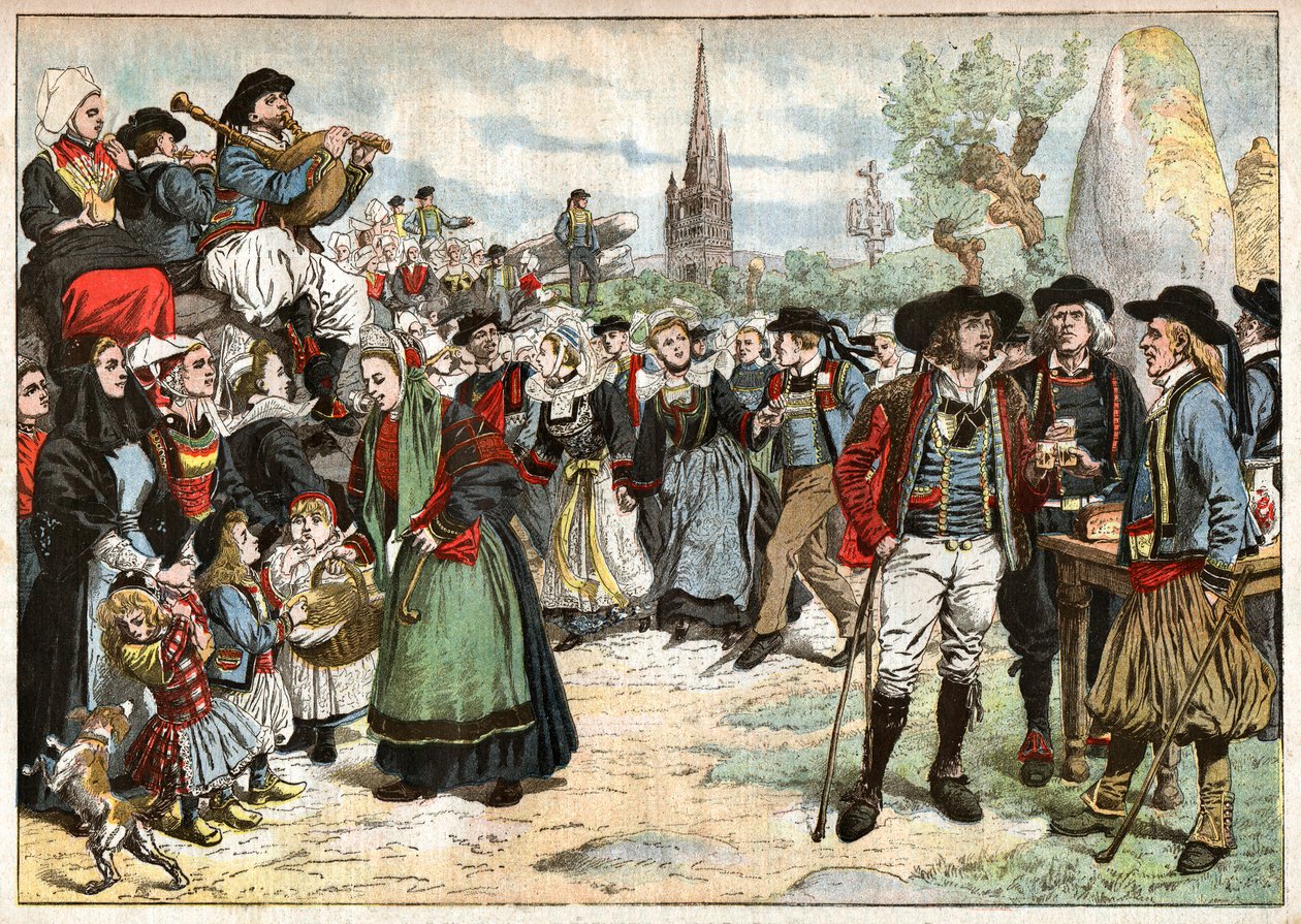 Folklore in Bretagne door Nicolas Liez
