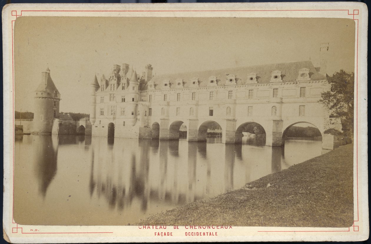Frankrijk, Centre, Indre-et-Loire (37), Chenonceaux: Kasteel van Chenonceau door Unbekannter Künstler