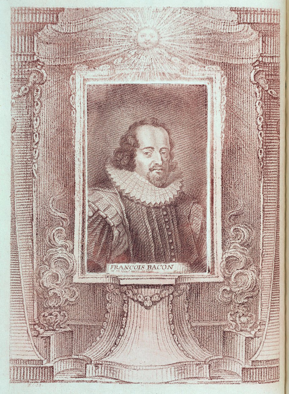 Francis Bacon, Engelse essayist en filosoof, begin 17e eeuw door Unbekannt