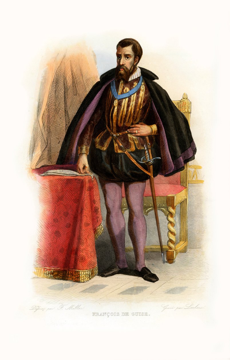 François de Guise door Unbekannter Künstler