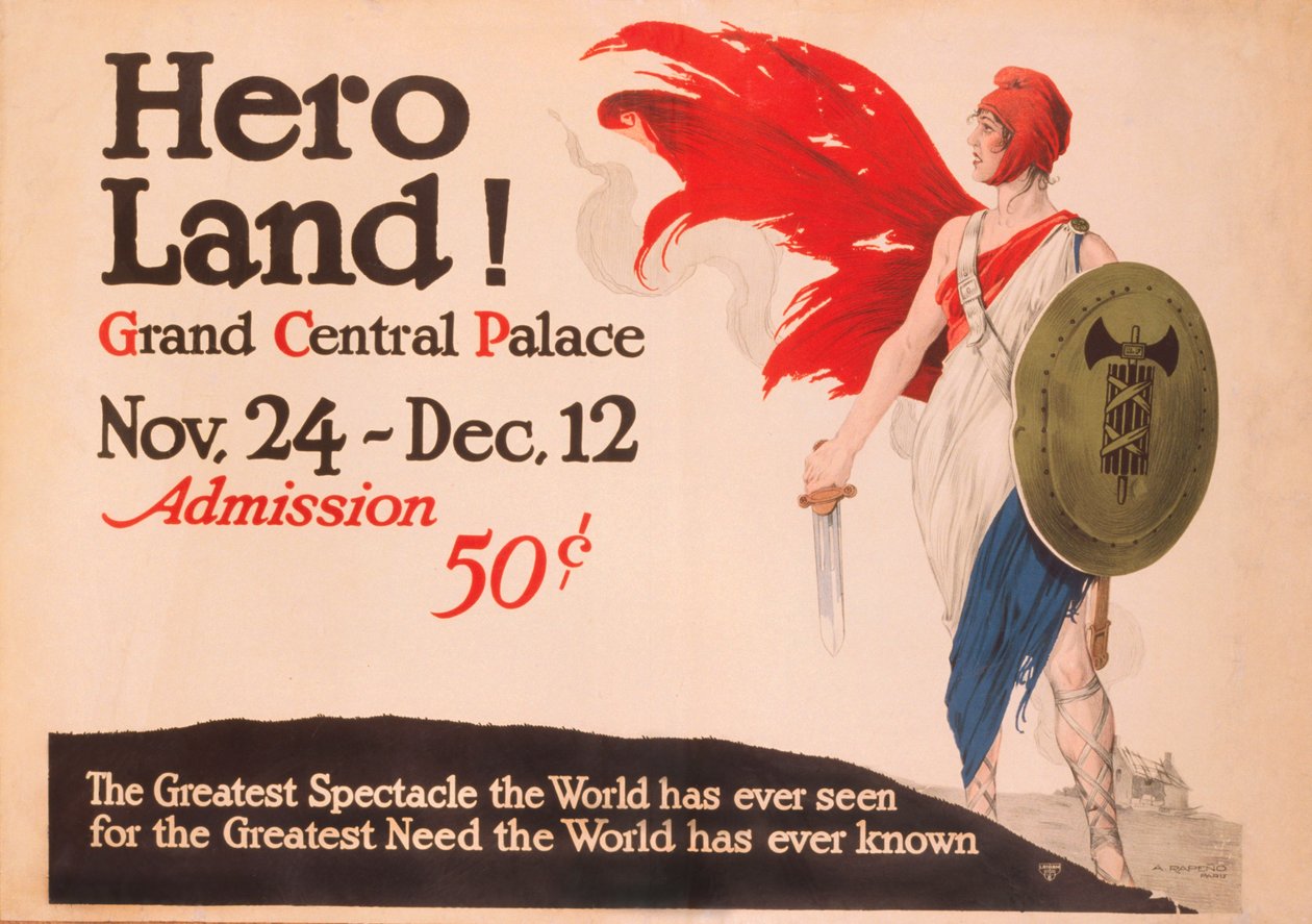 Franse Hero Land Poster, New York, New York door Unbekannt