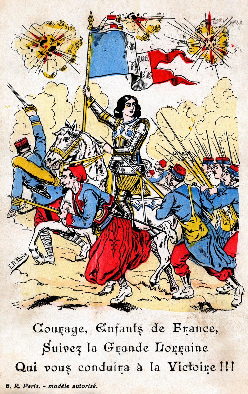 Franse ansichtkaart met Jeanne d