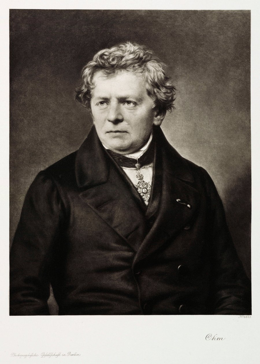 Georg Simon Ohm, Duitse natuurkundige, ca. 1840 door Unbekannt