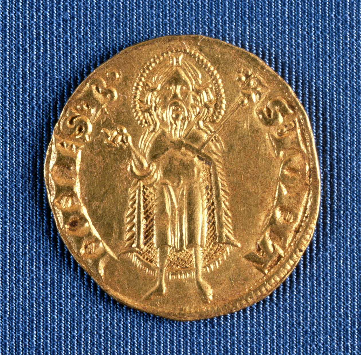 Gouden munt, met St. Johannes de Doper door Unbekannt