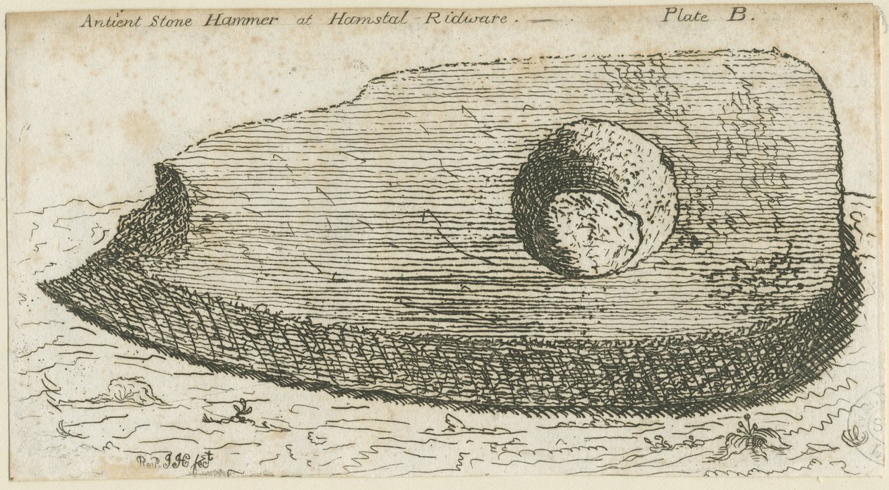 Hamstall Ridware - Archeologische vondst: ets, nd [?18e eeuw] door Unbekannt