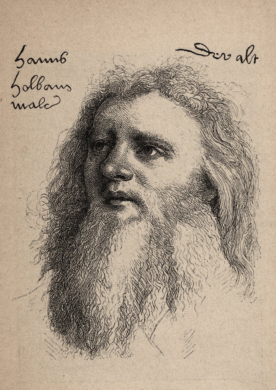 Zelfportret van Hans Holbein de Oudere 1460-1524 door Unbekannt