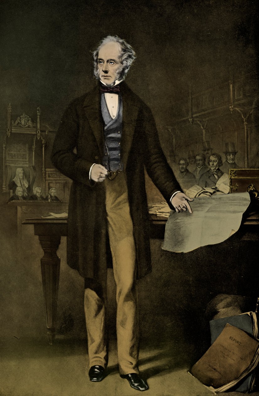 Henry John Temple, 3e Burggraaf Palmerston door Unbekannter Künstler