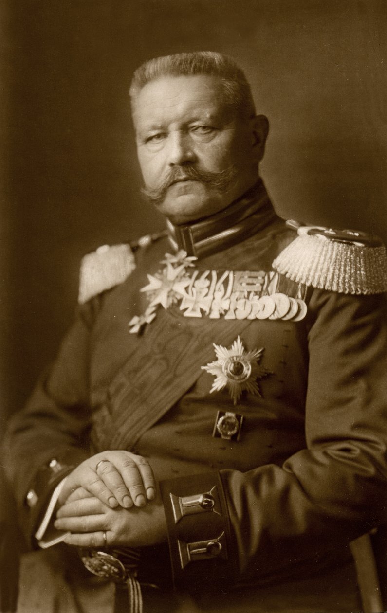Geschiedenis. Duitsland. De generaal Paul von Hindenburg. Foto, Duitsland, ca. 1914-16. (ansichtkaart) door Unbekannter Künstler
