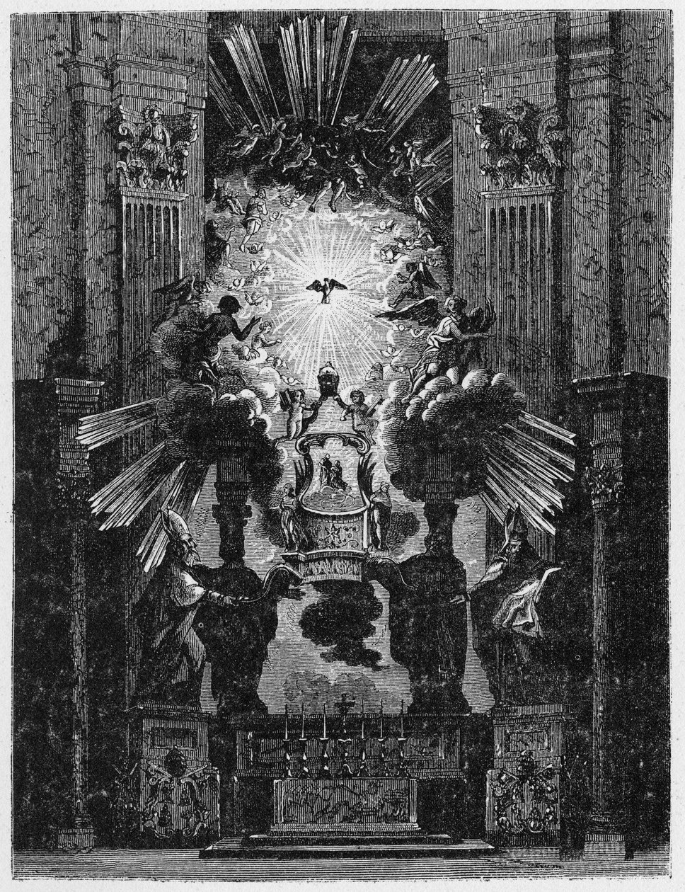 Geschiedenis van het oude Rome. Tribune van Sint-Pieter door Unbekannt