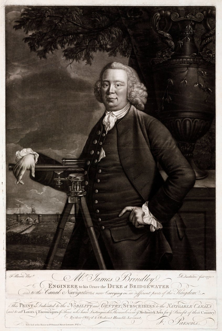James Brindley, Britse civiel ingenieur en kanaalbouwer door Unbekannt
