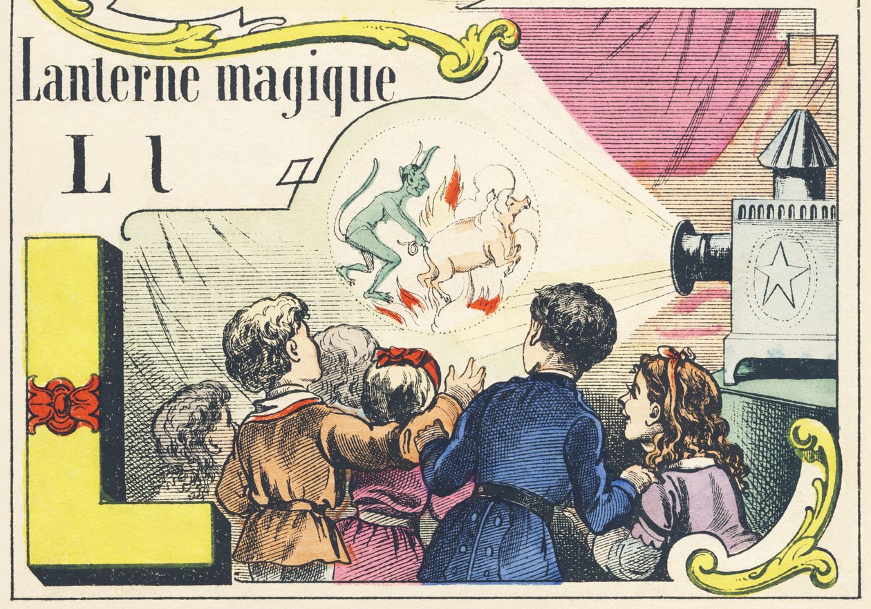 L: lanterne magique - Spelletjes Alfabet, ca. 1890 door Unbekannt