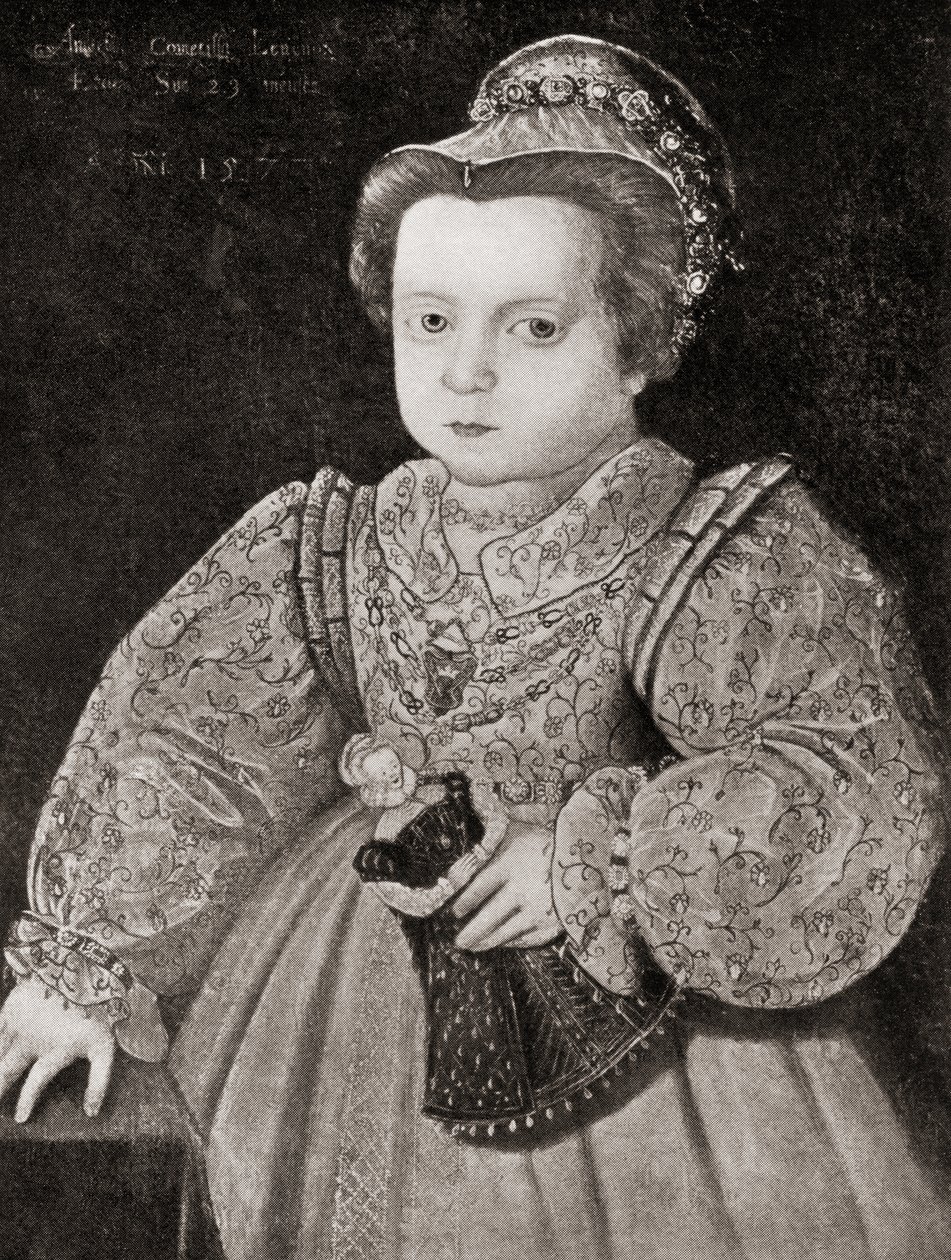 Lady Arbella Stuart als kind, uit The Girl Through the Ages, gepubliceerd 1933 door Unbekannt