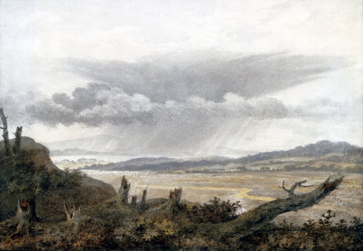 Landschap en wolkenstudie door Luke Howard, ca. 1808-1811 door Unbekannter Künstler