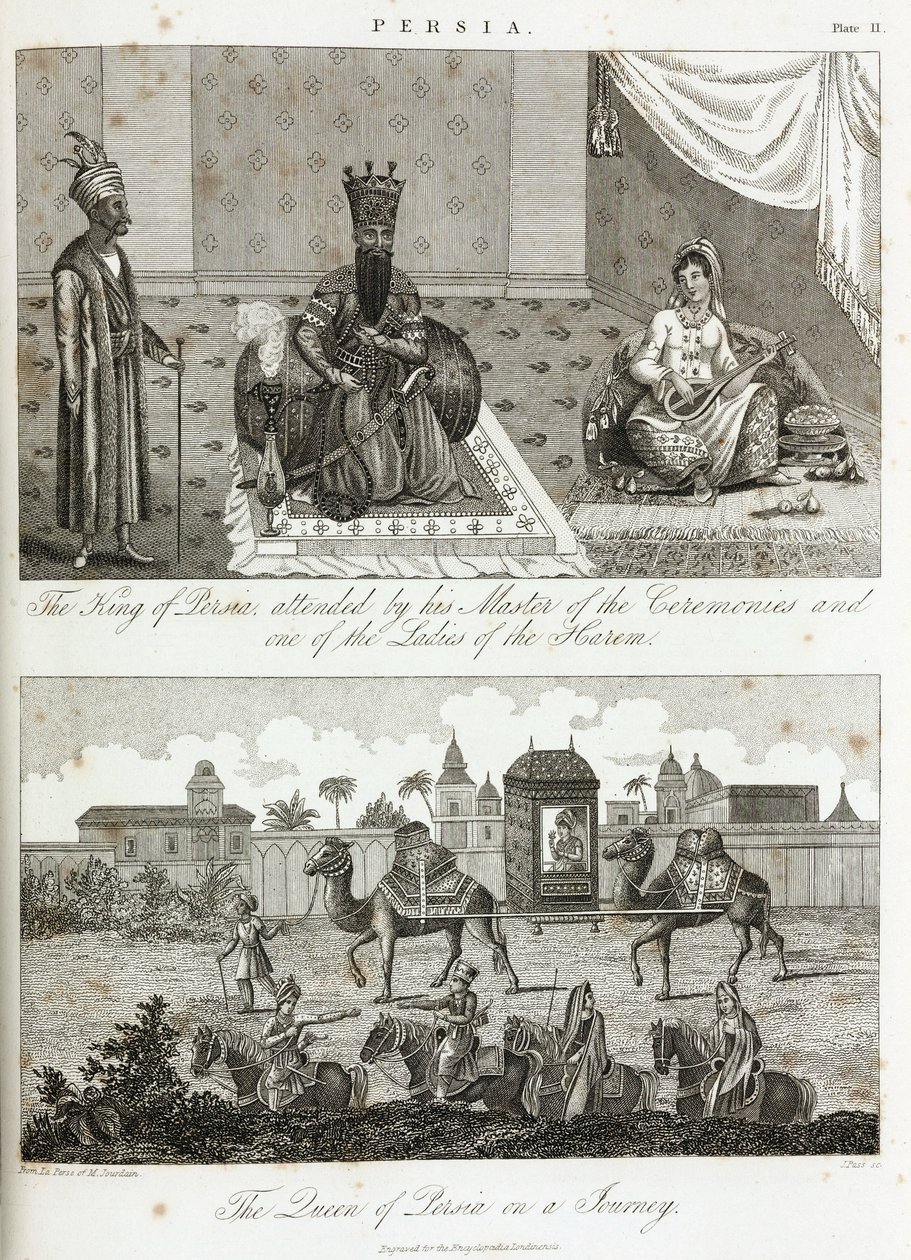 De koning en de koningin van Perzië, circa 1810-1829 door Unbekannt