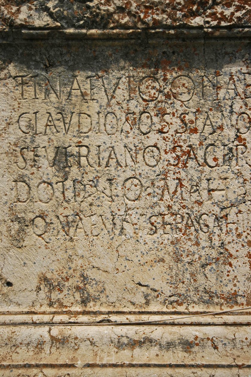 Libanon, Baalbek, gravure in de Grote Hof door Unbekannt