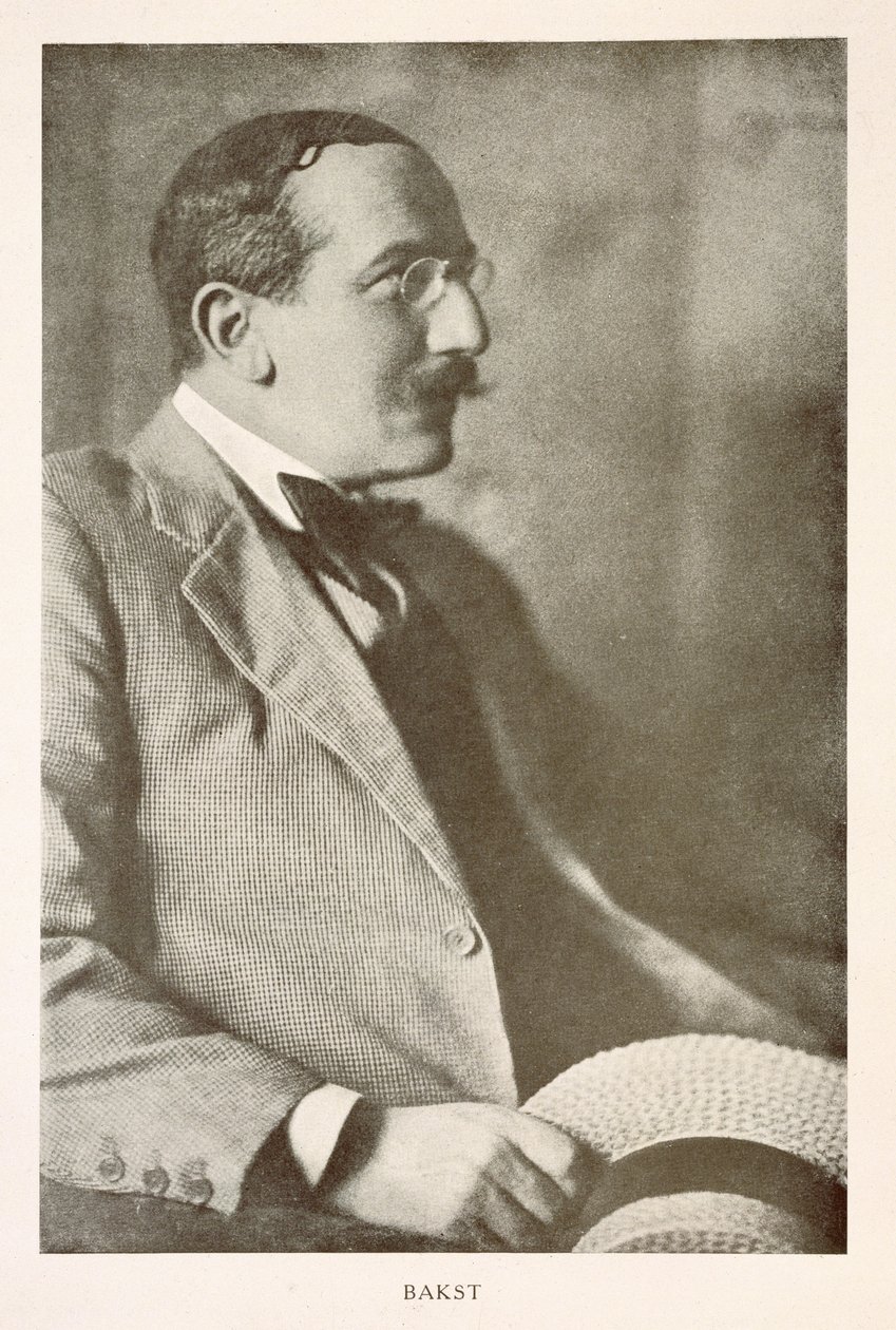 Leon Bakst (1866-1924), Russische schilder, portretfoto door Unbekannt