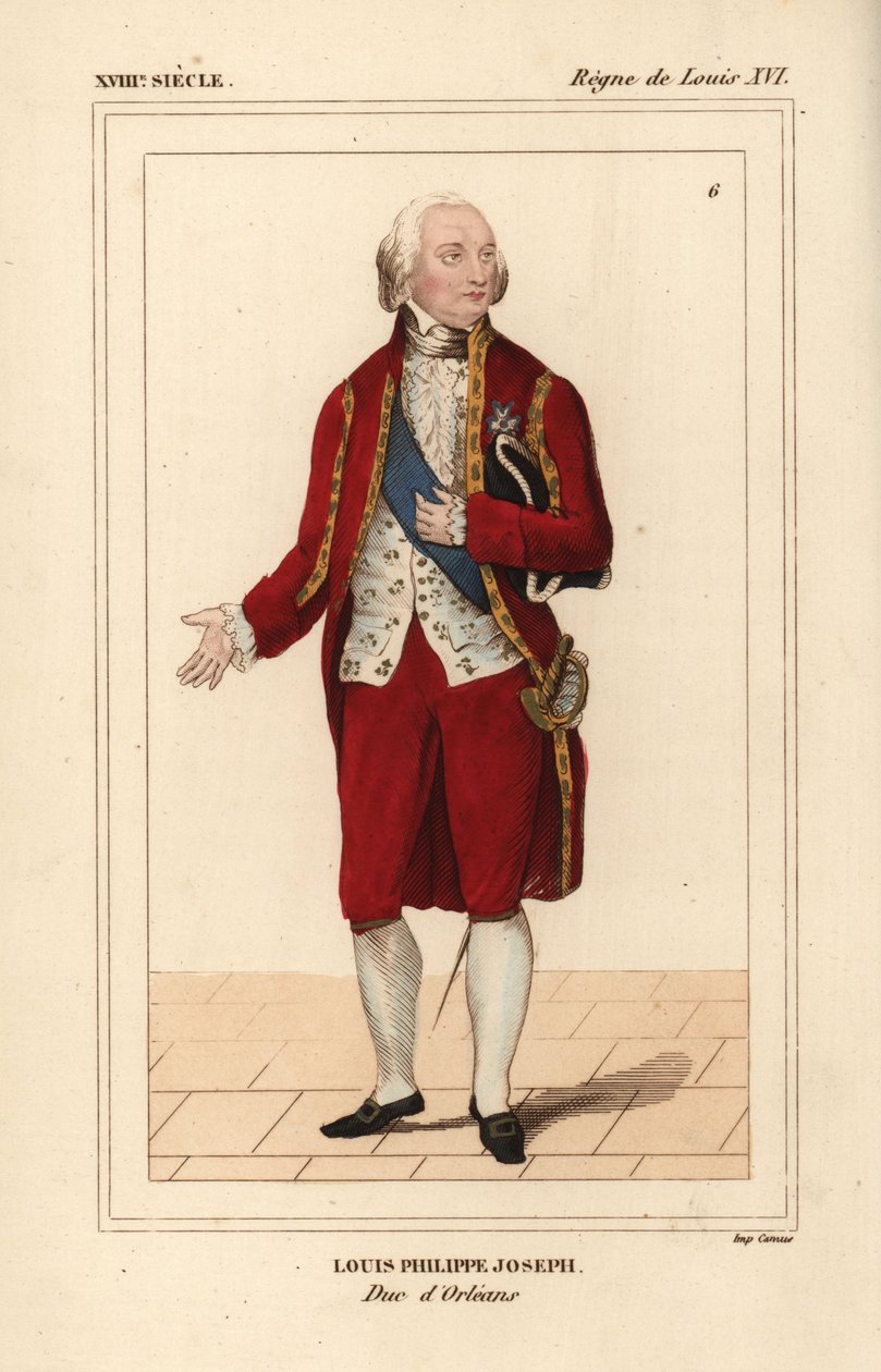 Louis Philippe Joseph, Hertog van Orleans door Unbekannter Künstler