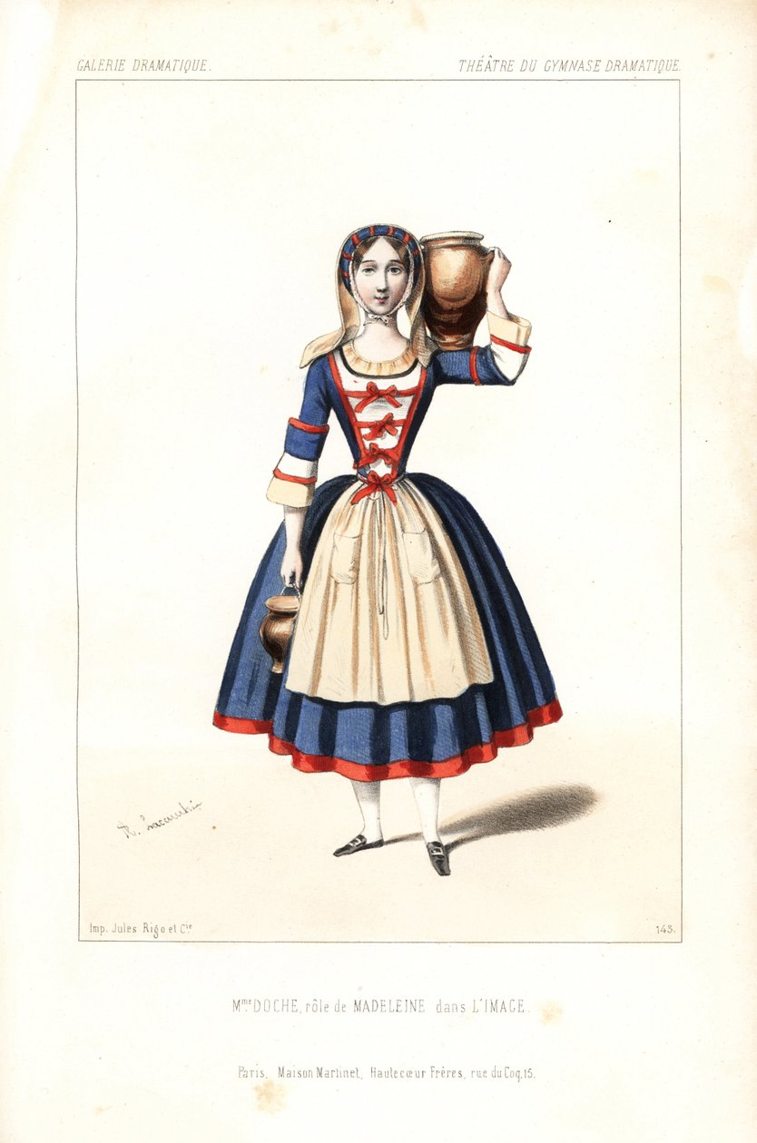 Madame Charlotte Doche, Eugenie Fleury of Marie Charlotte Eugenie Plunkett in de rol van Madeleine in Eugene Scribe