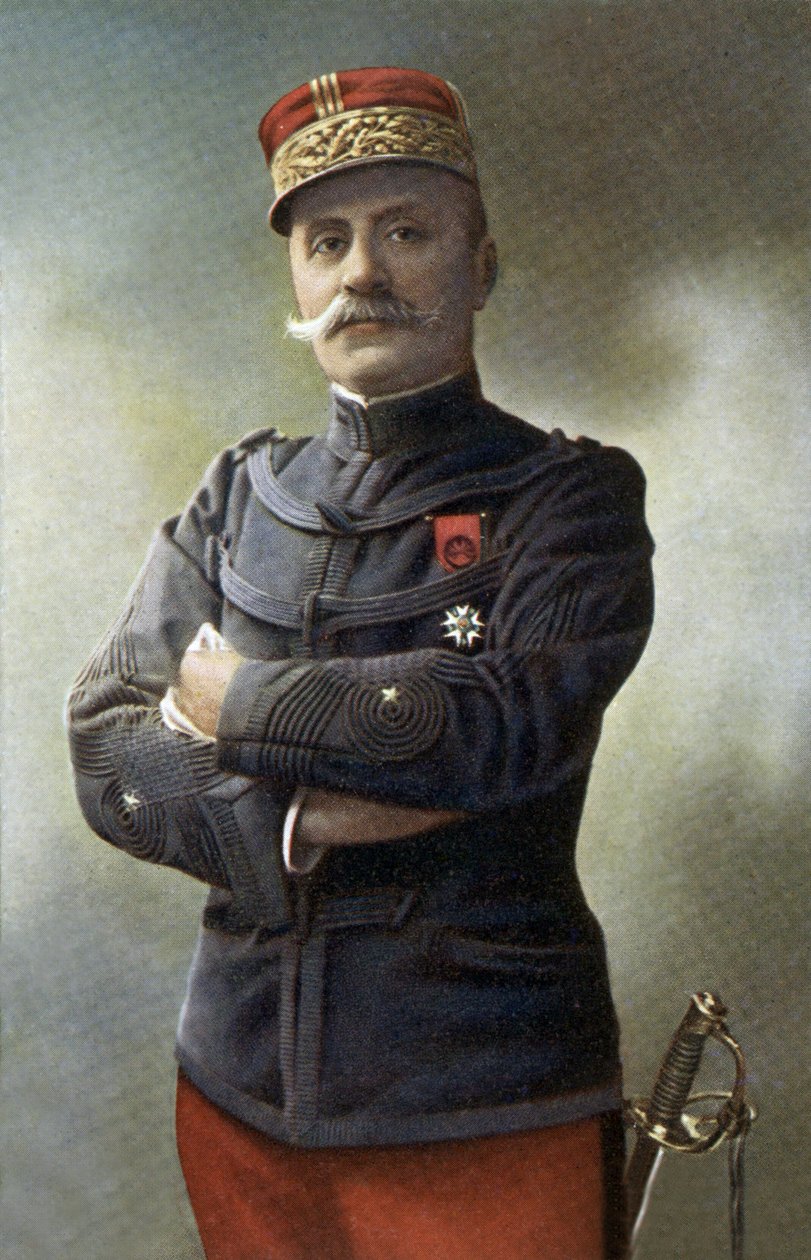 Marechal Ferdinand Foch (1851-1929), Divisiegeneraal in het Franse leger en vervolgens bevelhebber van de geallieerde legers in het noorden, hoofd van de generale staf van het Franse leger en opperbevelhebber van de geallieerde troepen in maart 1918, hij v door Unbekannter Künstler