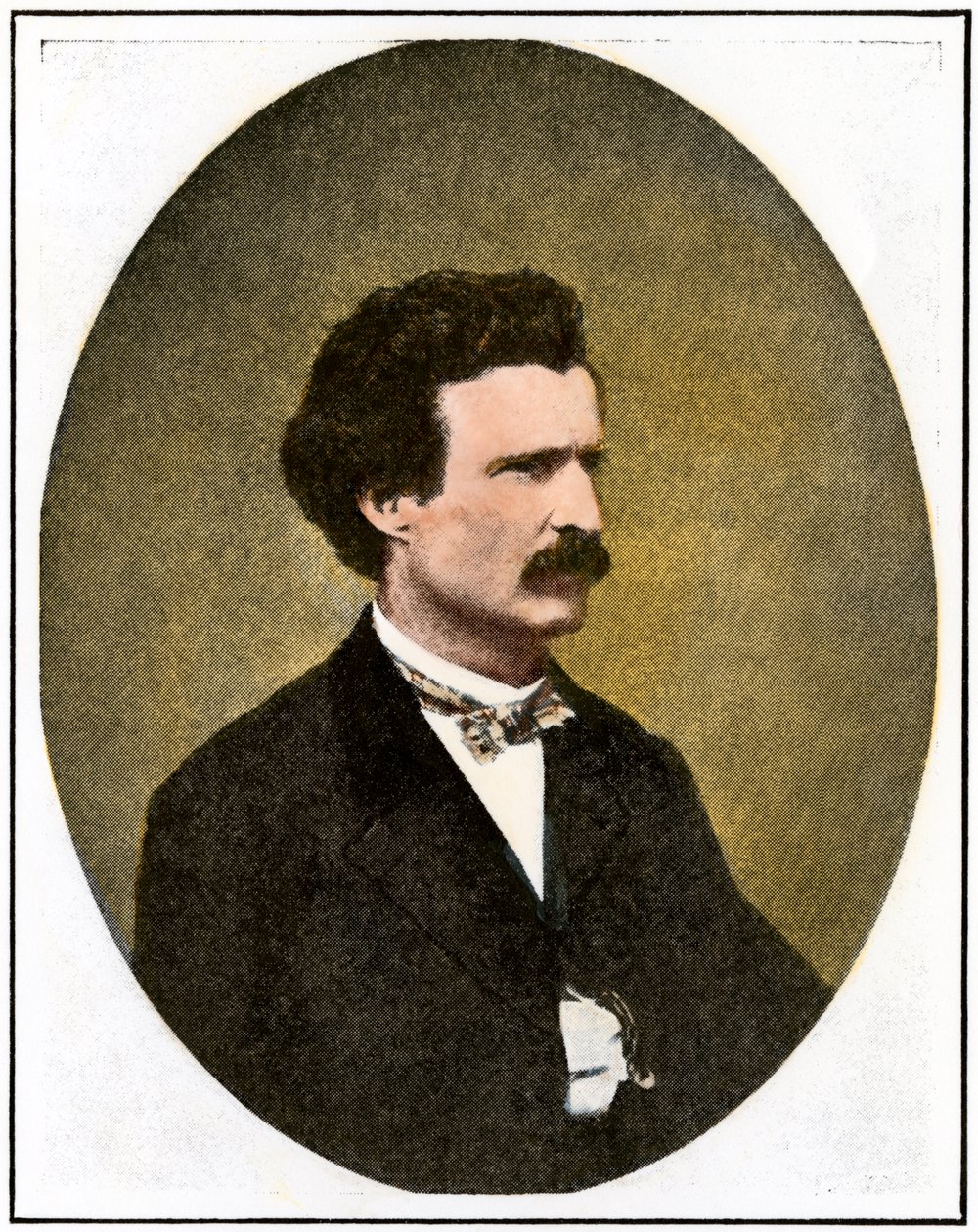Mark Twain (1835-1910) als verslaggever in Virginia City, Nevada: Territorial Enterprise door Unbekannter Künstler