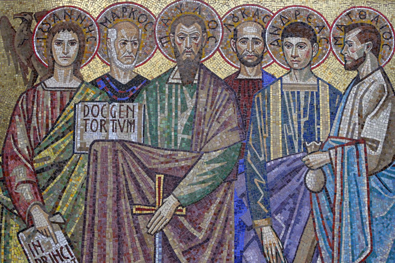 Maronitische kathedraal van Onze-Lieve-Vrouw van Genade. Discipelen van Jezus Christus, 20150511, Nicosia, Cyprus door Unbekannt