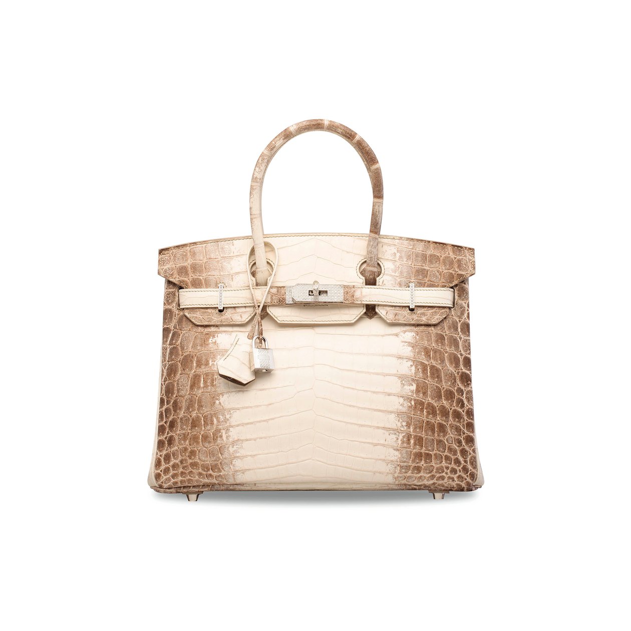 Matte Witte Himalaya Nilocticus Krokodil Diamant Birkin 30, Hermès, 2014 door Unbekannt