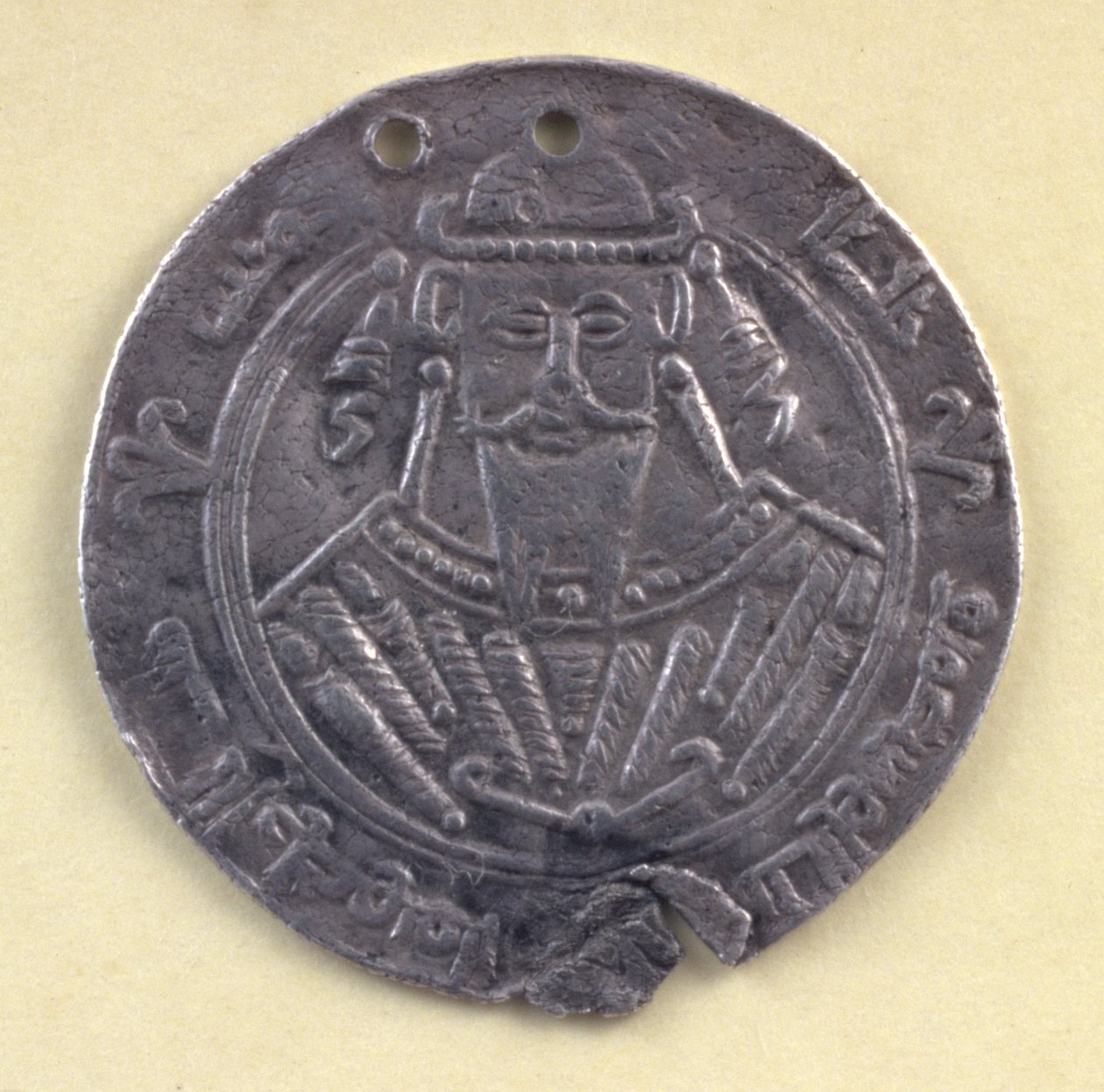 Medaille met het portret van al-Mutawakkil (822-861) Kalief van Bagdad, 9e eeuw (zilver) door Leopold Blonder