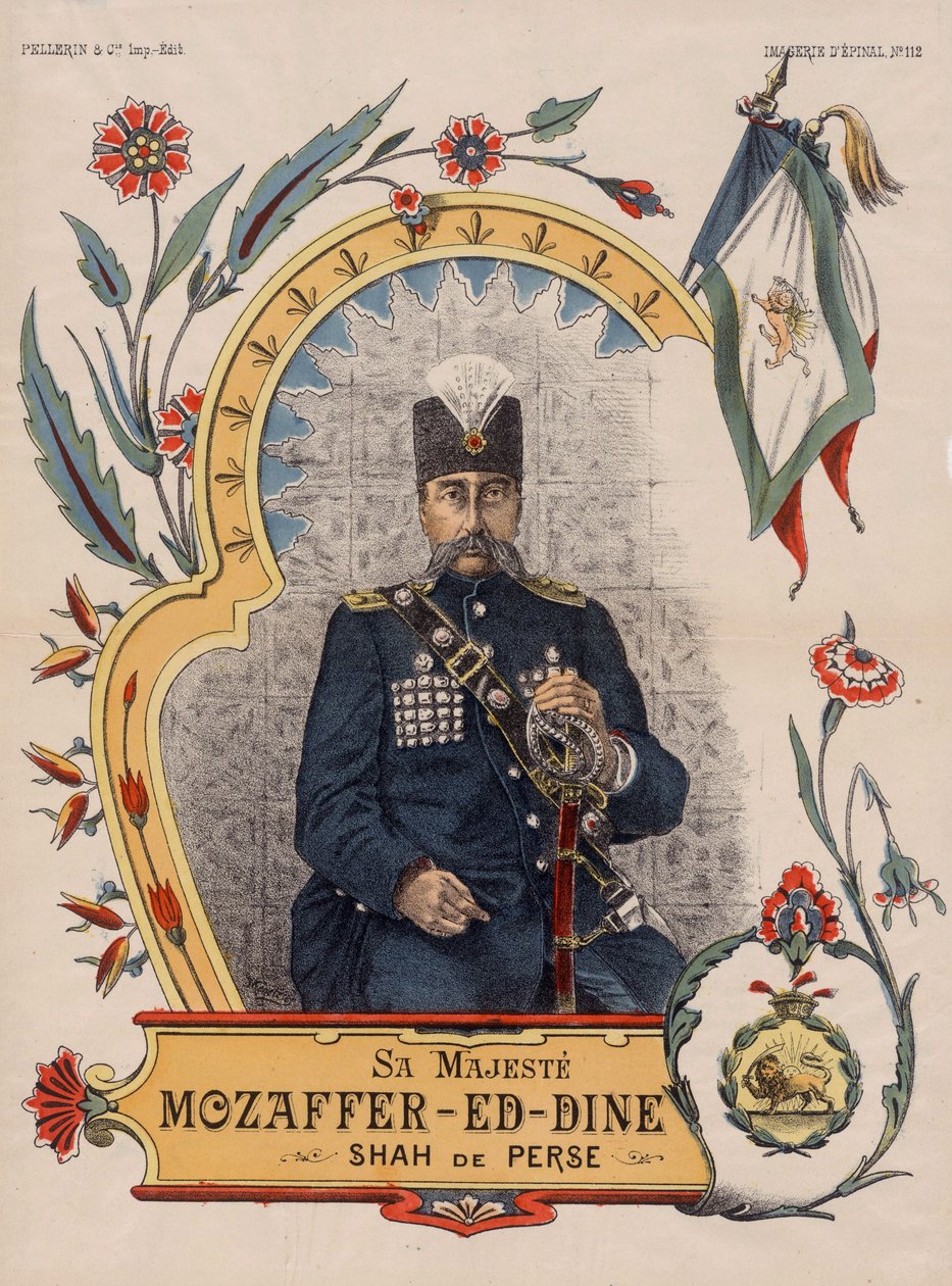 Mozaffar ad-Din Shah Qajar door Unbekannt