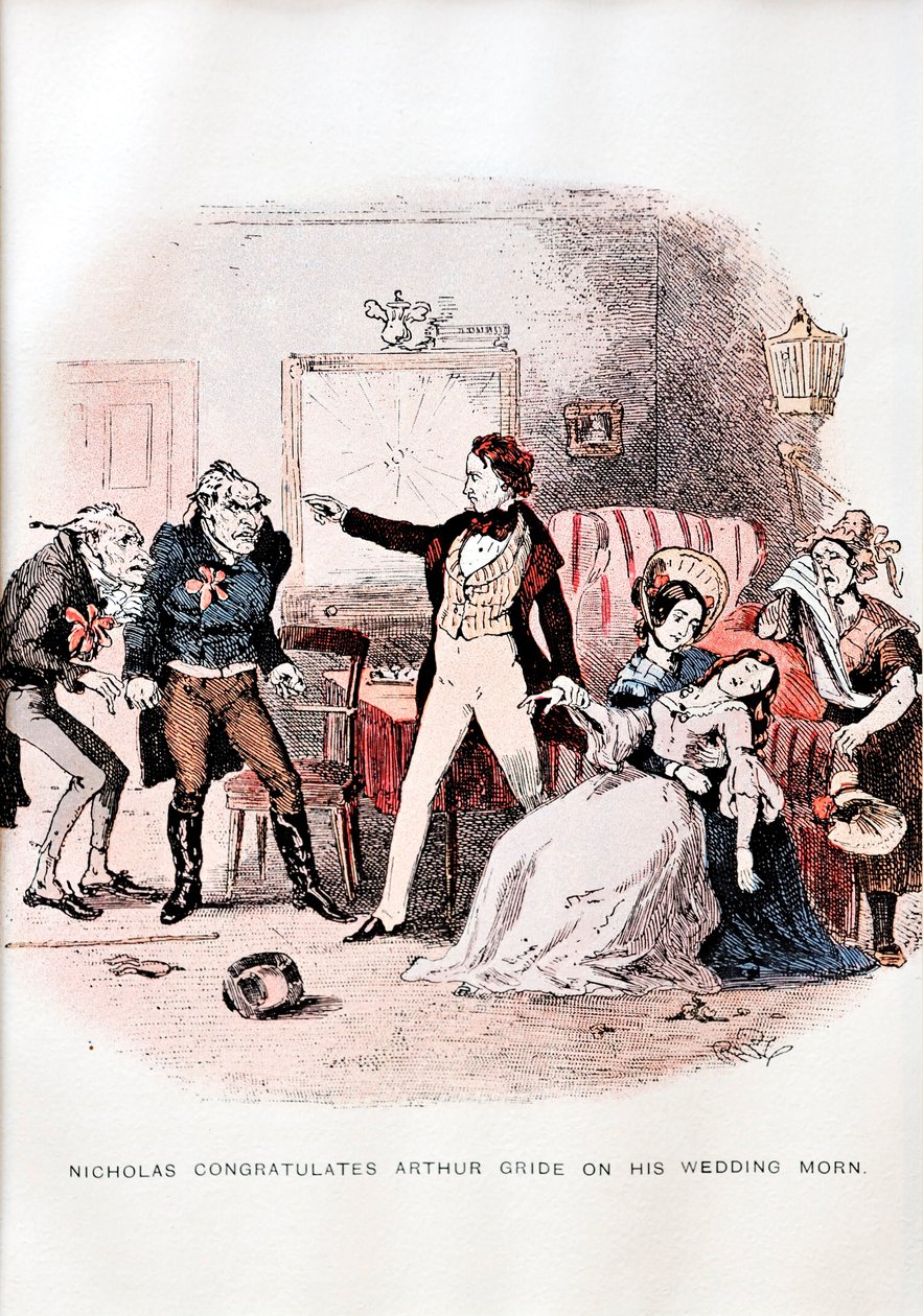 Nicholas Nickleby door C. Dickens - illustratie door Unbekannt