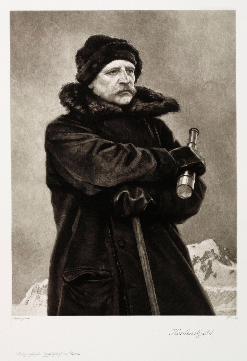 Nils Adolf Erik Nordenskjold, Zweedse geoloog en poolonderzoeker, ca. 1880s door Unbekannt