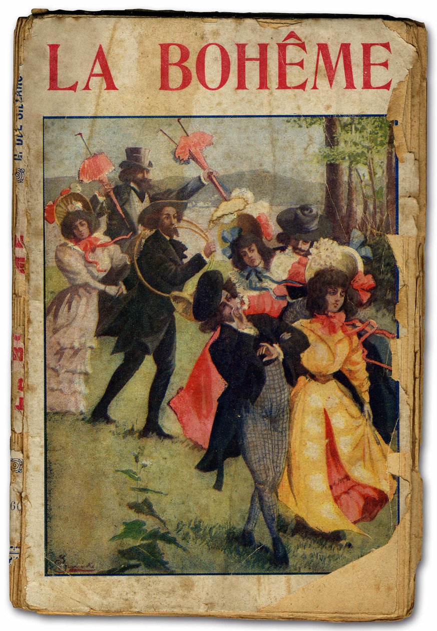 Opera libretto van La Boheme door Giacomo Puccini. 1896 door Unbekannter Künstler