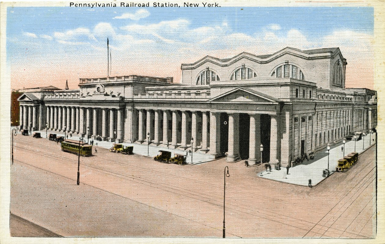Pennsylvania treinstation, New York door Unbekannter Künstler
